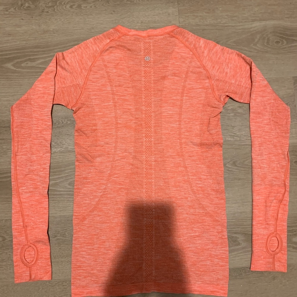 Pink/Coral Long Sleeve Lululemon Top